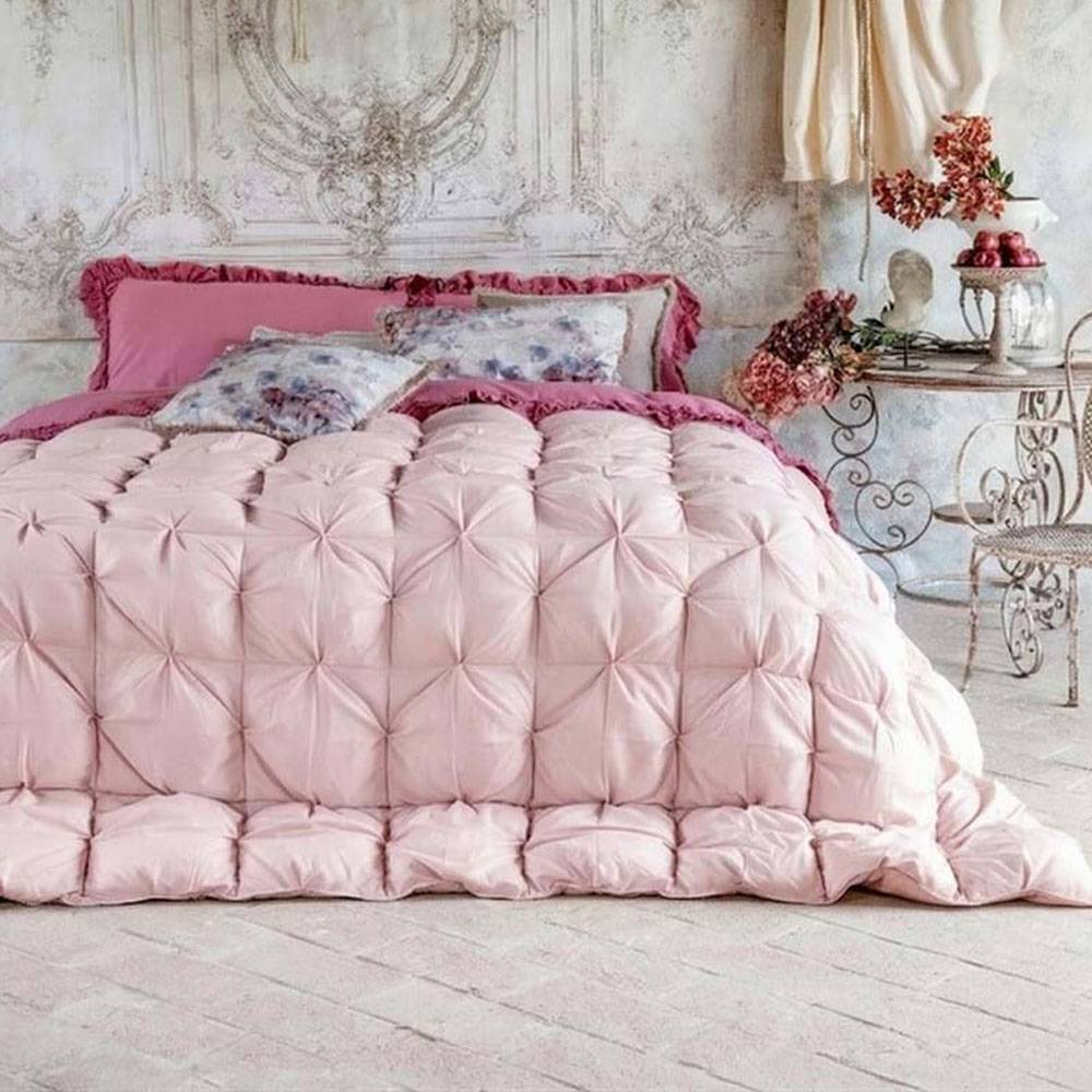 Blanc Mariclo, couette « Diamante Rosa », format double, 260 x 260
