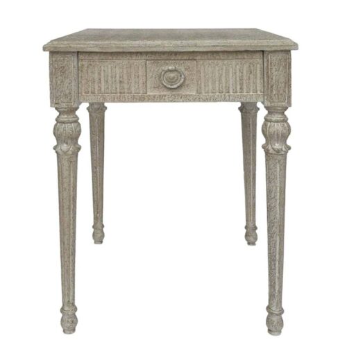 Alternative view of Blanc Mariclo Comodino Intagliato Mango Grigio con Cassetto 50x67