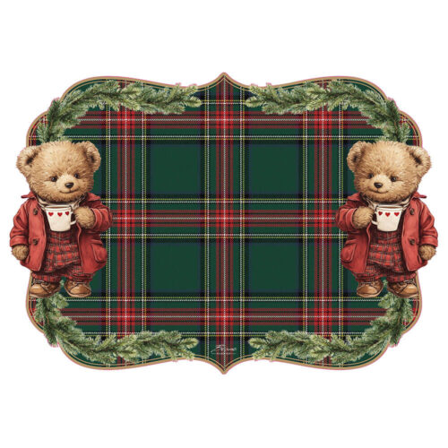 Alternative view of Blanc Mariclo Tovaglietta Vinile Teddy Bear Natale 45x32