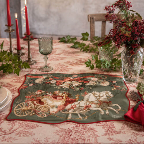Blanc Mariclo Tovaglietta Vinile Calessi Rettangolare 31x45