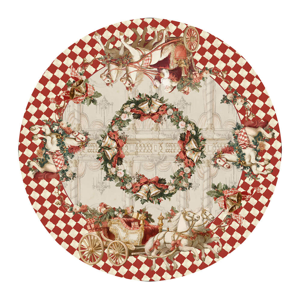 Blanc Mariclo Tappeto Calessi Rotondo 154x154 - immagine 2