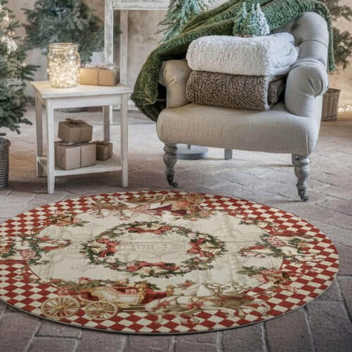 Blanc Mariclo Tappeto Calessi Rotondo 154x154