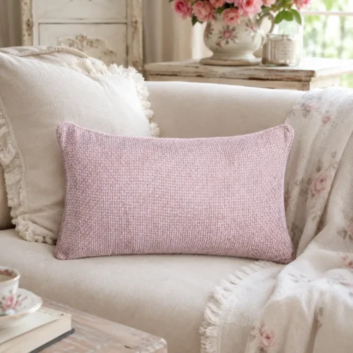 Blanc Mariclo - Coussin moelleux « Sonno » rose 30 x 50