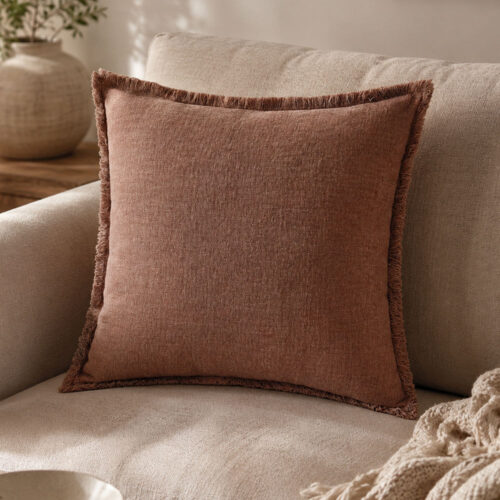 Blanc Mariclò Cuscino Orangerie Collection Caffè 50x50 cm