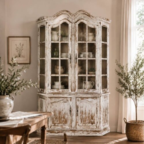 Blanc Mariclo Libreria Antica a Vetrina Bianco Patinato 155x230