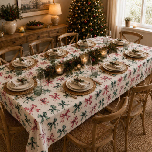 Blanc Mariclo Tovaglia Fiocchi Collection 140x240