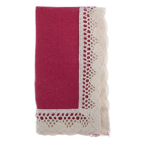 Blanc Mariclo Tovagliolo Pizzo Avorio Giardino d'Inverno 40x40