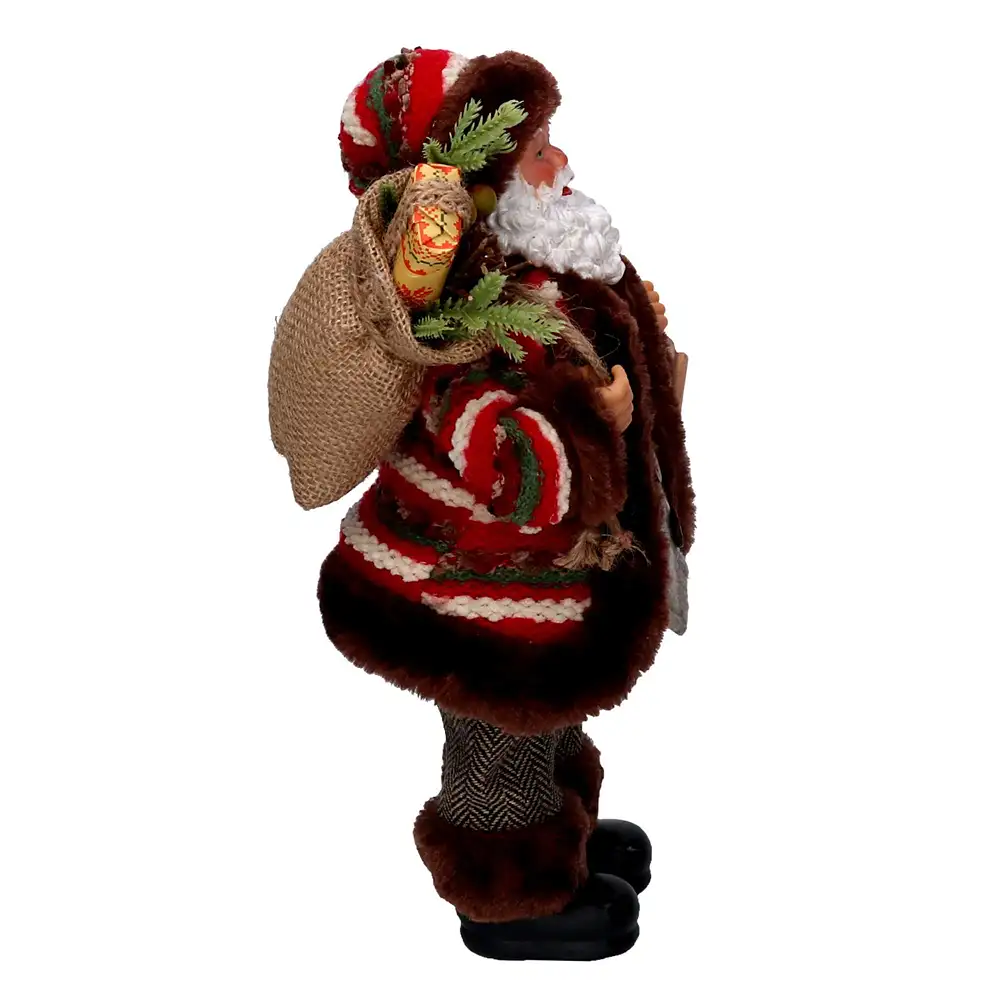 Babbo Natale di Montagna con Slittino 30 cm - immagine 4