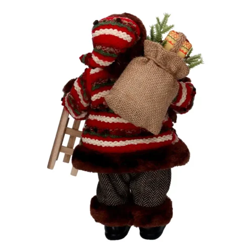 Babbo Natale di Montagna con Slittino 30 cm - immagine 3