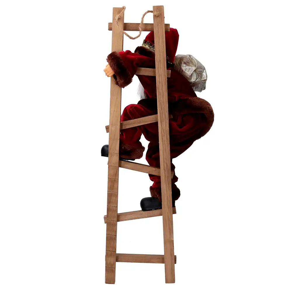 Babbo Natale su Scala 45 cm - immagine 3