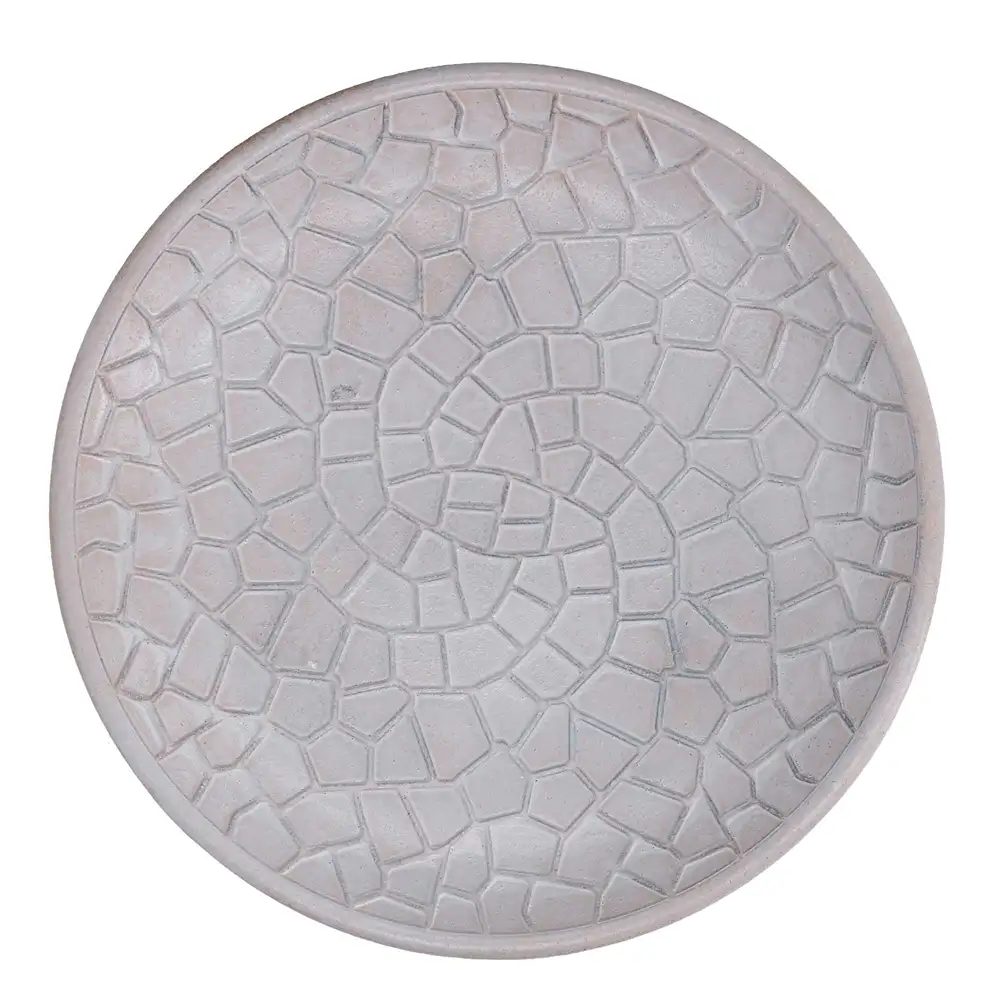 Centro de mesa redondo de madera blanca, Ø 34,5 cm - Imagen 3