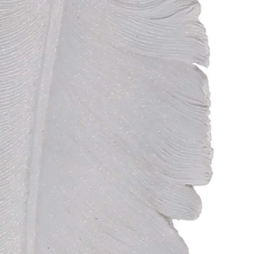 Centro de mesa «Piuma» de resina blanca, 34 cm - Imagen 3