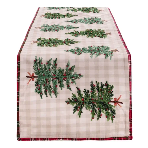 Runner Blanc Mariclò Magia di Abeti 45x150 cm - immagine 3