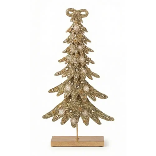 Alternative view of Blanc Mariclò Decoro Albero di Natale Dorato H 40 cm