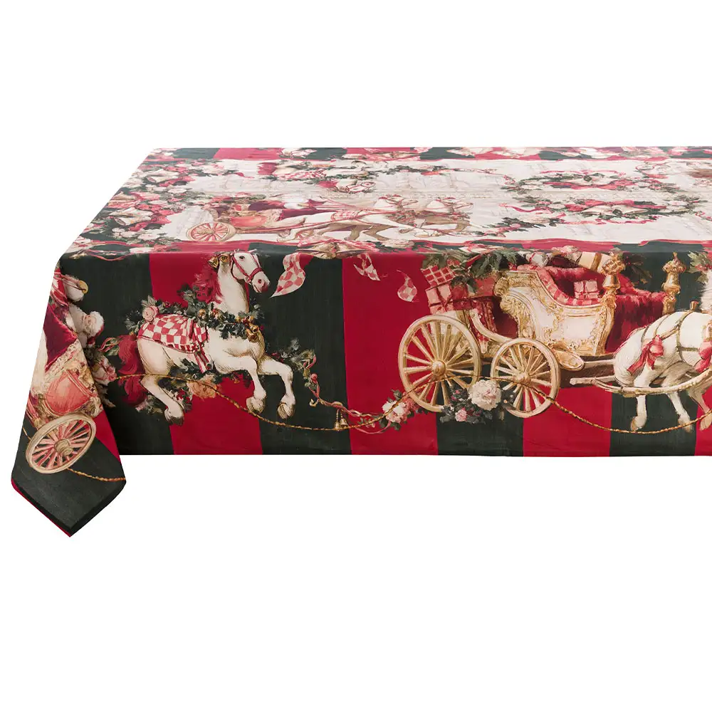Tovaglia Blanc Mariclò Calessi e Calessini 160x280 cm - immagine 2