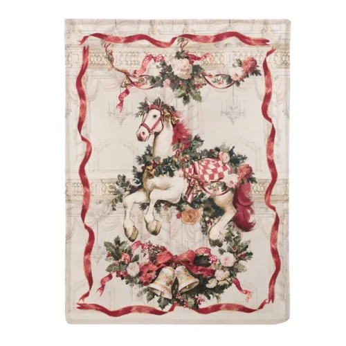 Alternative view of Torchon de Noël « Blanc MariClo Calessi e Calessini », 50 x 70 cm