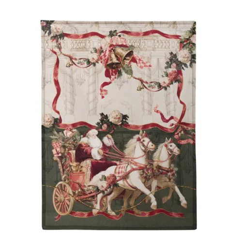 Alternative view of Torchon de Noël « Blanc MariClo Calessi e Calessini », 50 x 70 cm