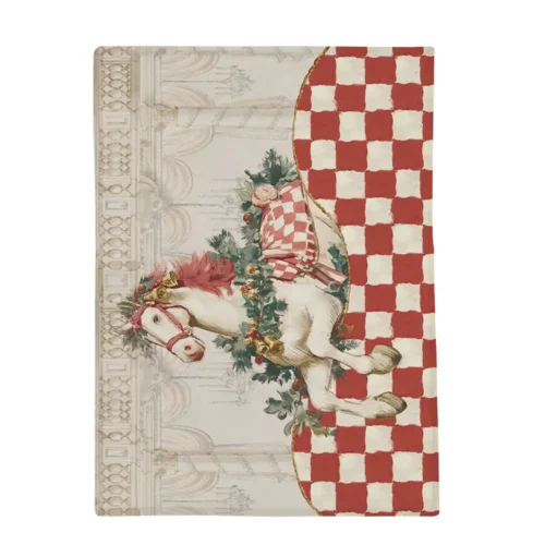 Alternative view of Torchon de Noël « Blanc MariClo Calessi e Calessini », 50 x 70 cm