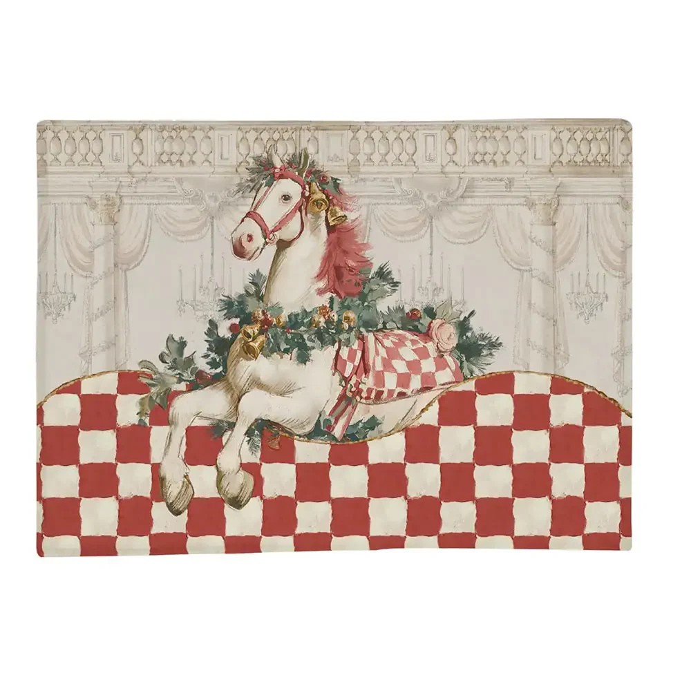 Torchon de Noël « Blanc MariClo Calessi e Calessini », 50 x 70 cm – Image 2