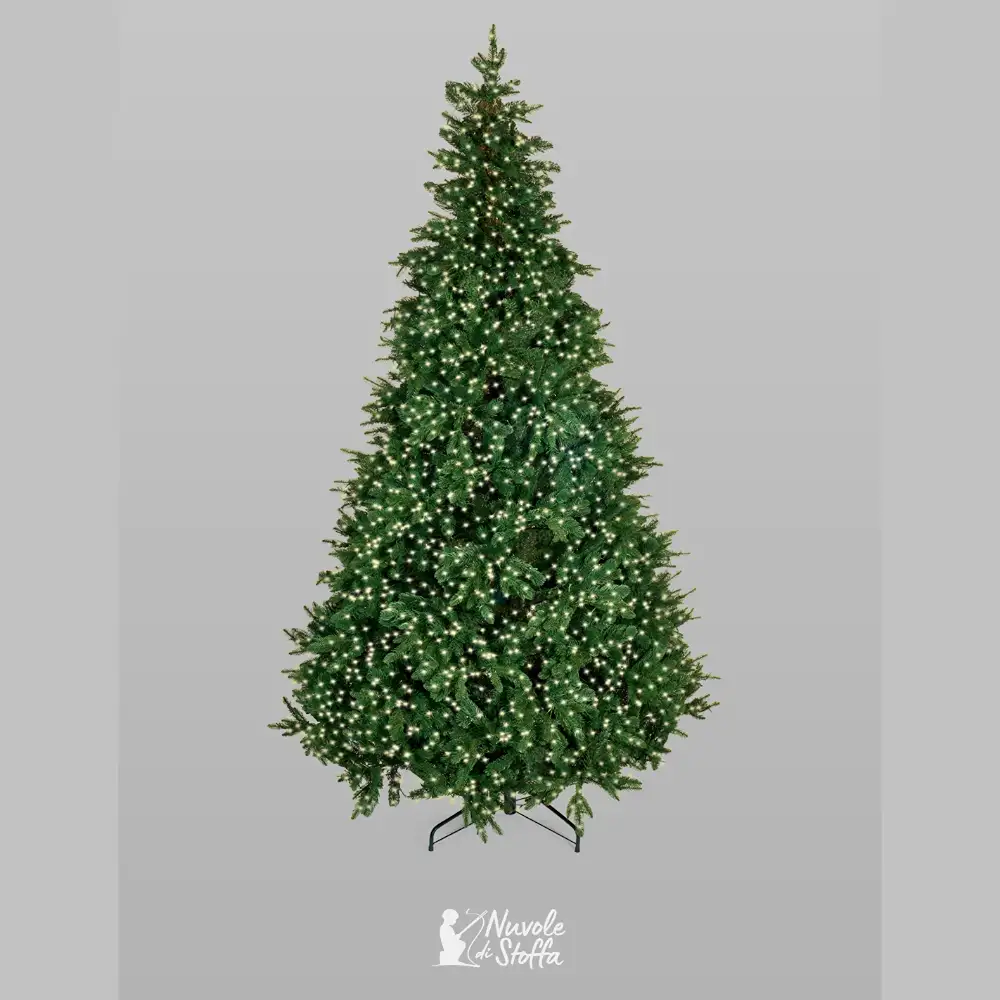 Sapin de Noël toucher naturel 3 000 LED avec télécommande h 180 cm – Image 11