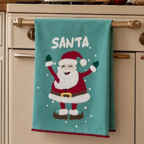 Blanc Mariclo Canovaccio Père Noël 40x70 cm