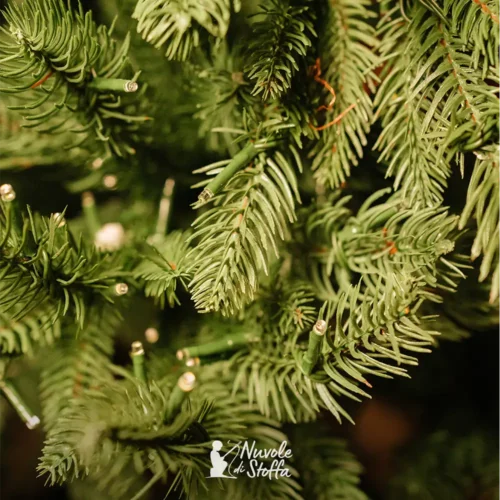Sapin de Noël au toucher naturel en pot avec 50 LED h 60 cm – Image 5