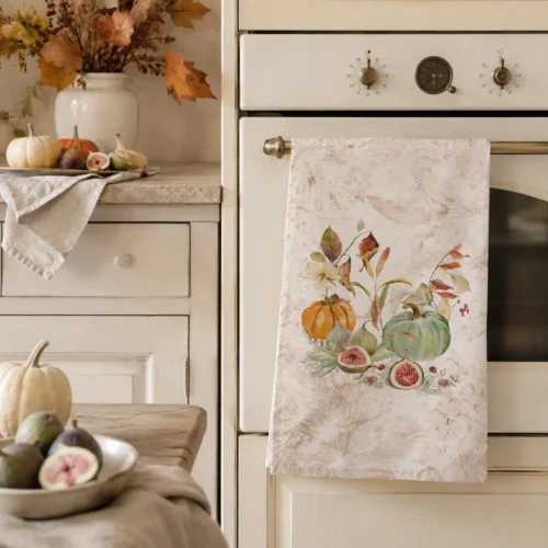 Torchon Noisette automne noisette 50x75 cm