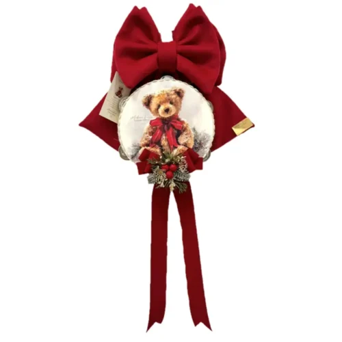 Alternative view of Fiocco Dolce Teddy con Tamburello H 35 cm