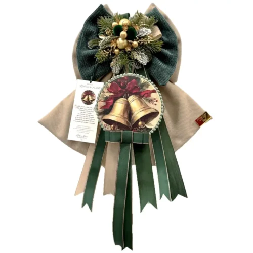 Fiocco Rintocco di Natale con Campane H 40 cm - immagine 3
