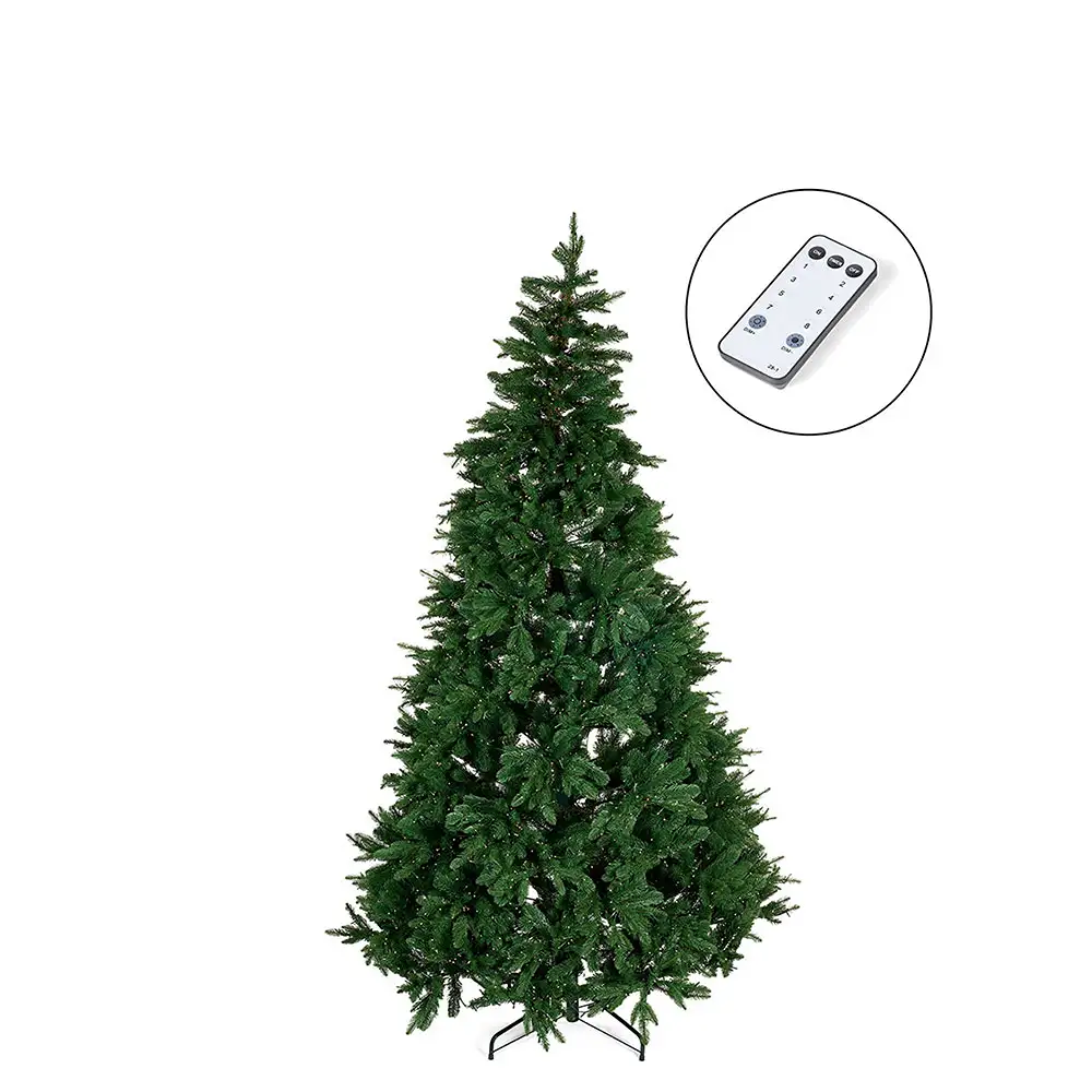 Sapin de Noël toucher naturel 3 000 LED avec télécommande h 180 cm – Image 10