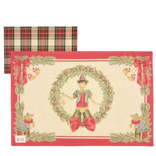 Tovaglietta americana Vintage Toys con burattino in cotone 33 x 50 cm