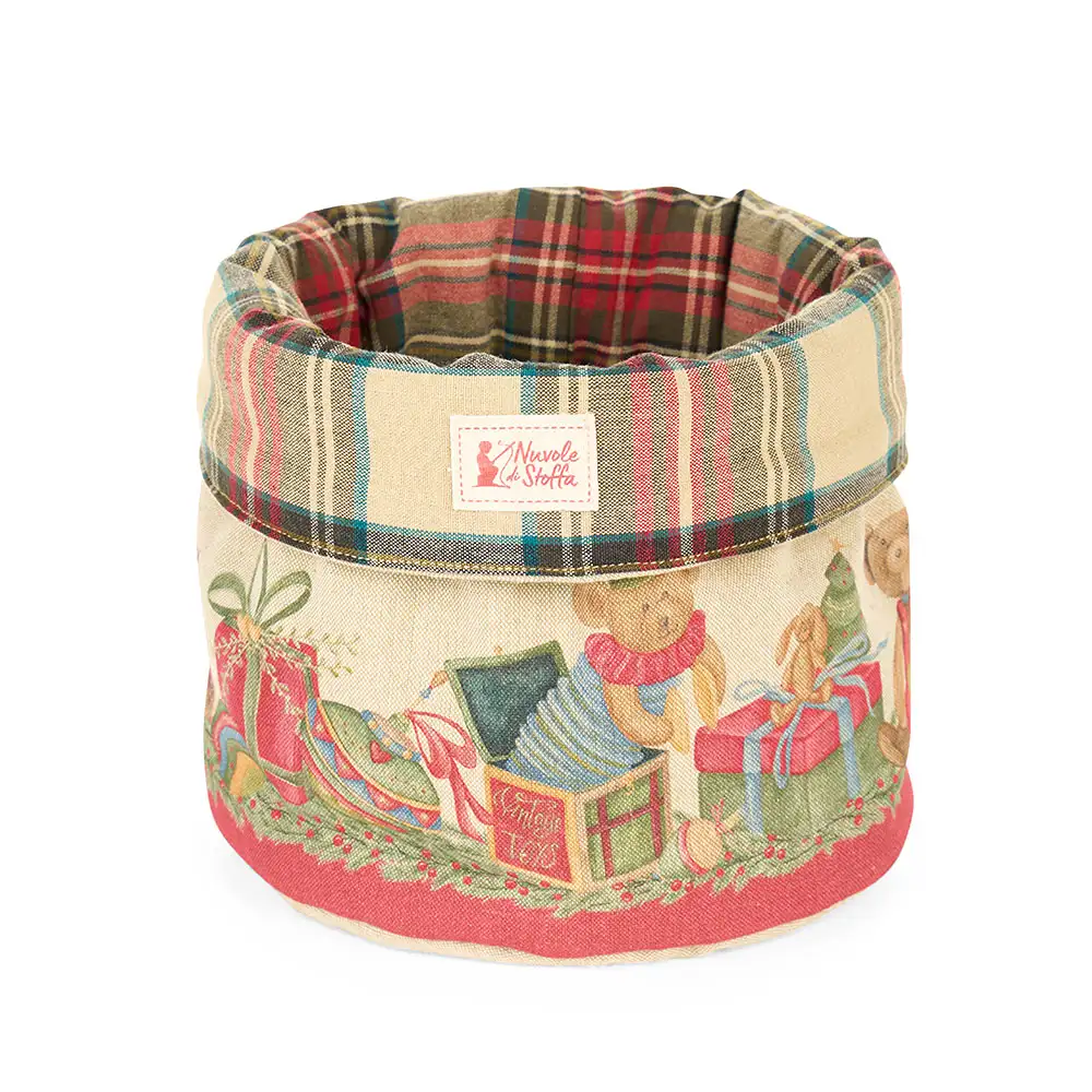 Cestino portapane Vintage Toys in cotone 23 x 20 cm - immagine 2