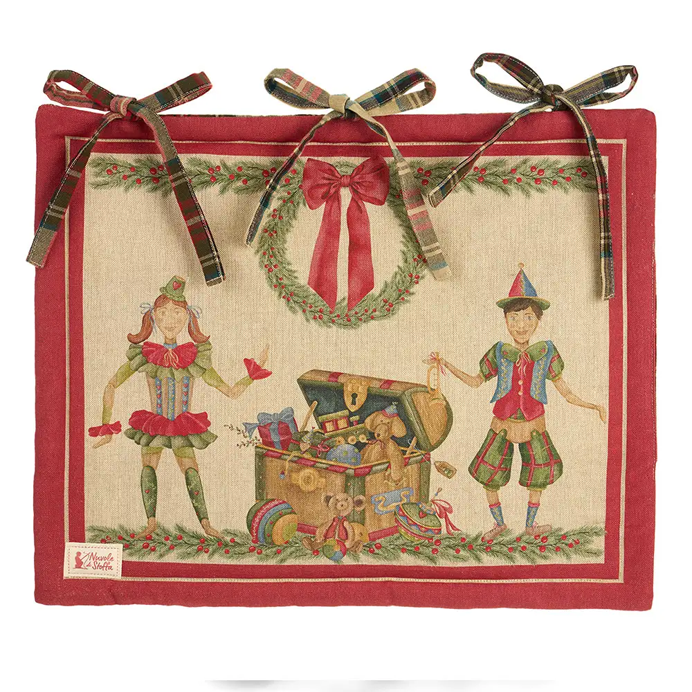 Copriforno natalizio Vintage Toys con giocattoli in cotone 42 x 35 cm