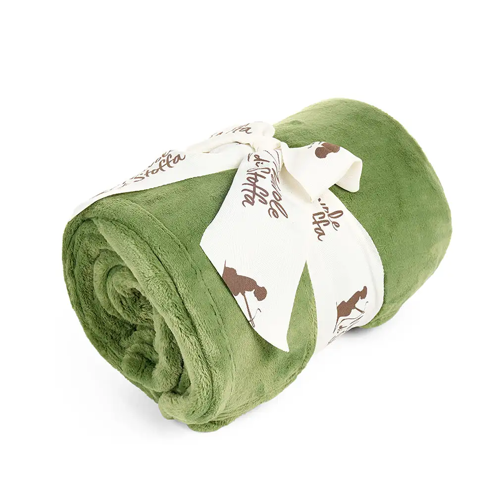 Nuvole di Stoffa Plaid verde Racconti d’Autunno 130 x 160 cm - immagine 2