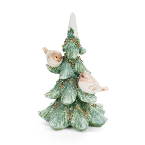Alternative view of Albero decorativo in resina con uccellini h 16 cm