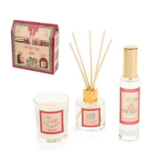 Set diffusore spray e candela Vintage Toys in vetro - immagine 2