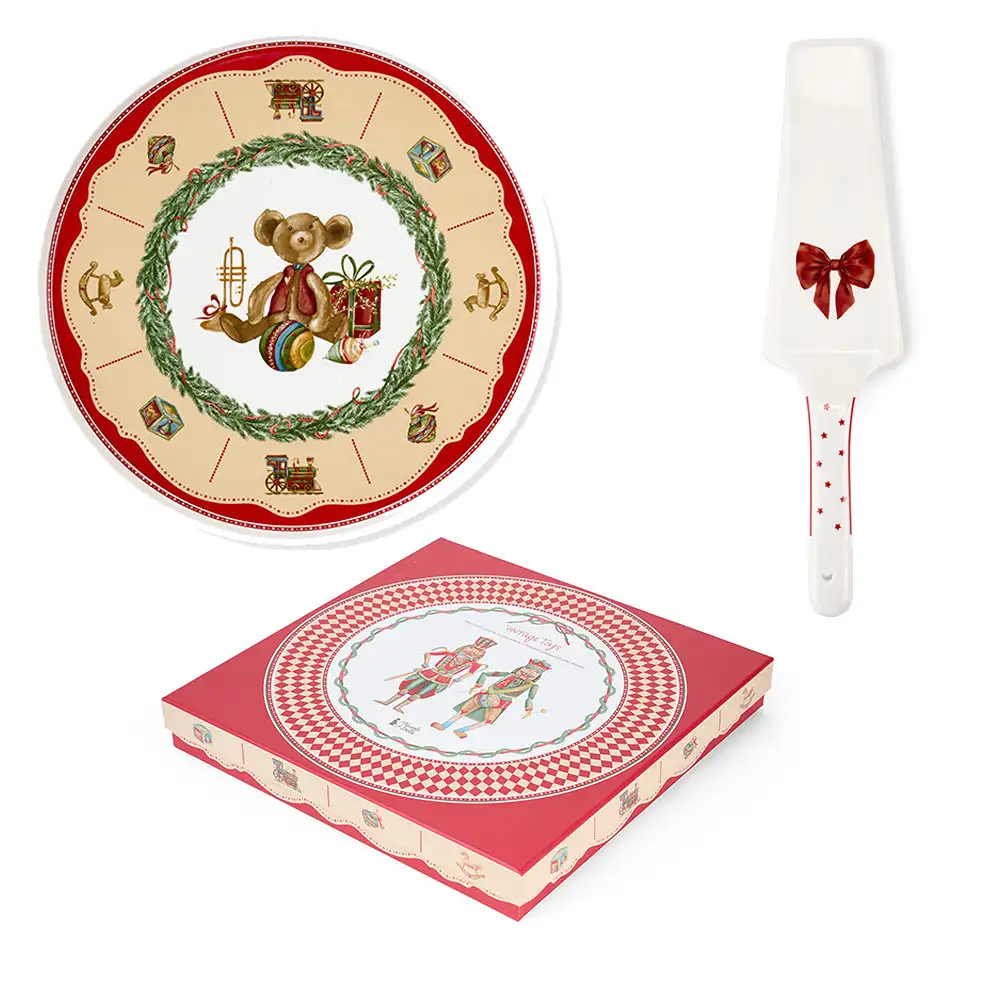 Set piatto da portata con paletta Vintage Toys Teddy Bear Ø 32 cm