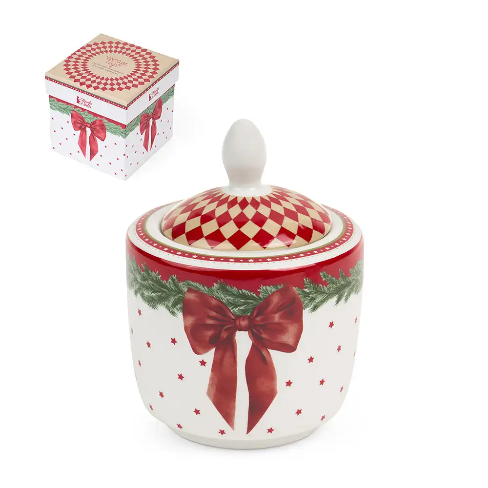 Zuccheriera natalizia Vintage Toys in ceramica 350 ml