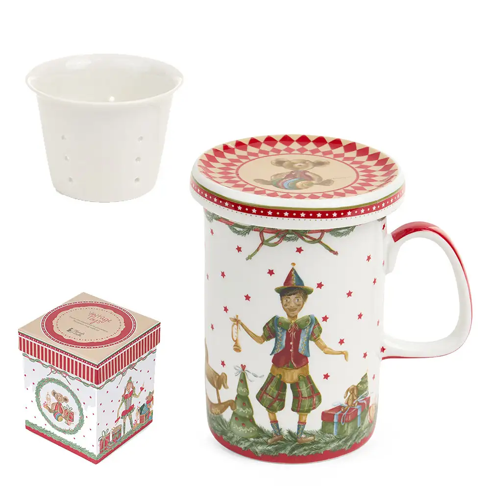 Tisaniera Vintage Toys con burattini e coperchio orsetto 380 ml