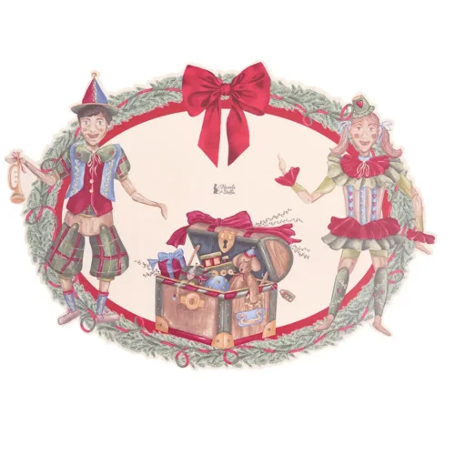 Tovaglietta americana Vintage Toys con burattini in vinile 50,3 x 37,6 cm