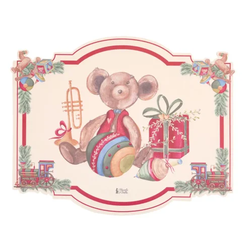 Tovaglietta americana Vintage Toys con orsetto in vinile 47,4 x 38 cm