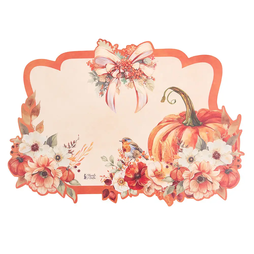 Tovaglietta americana in vinile con zucche Racconti d’Autunno 50 x 35,8 cm