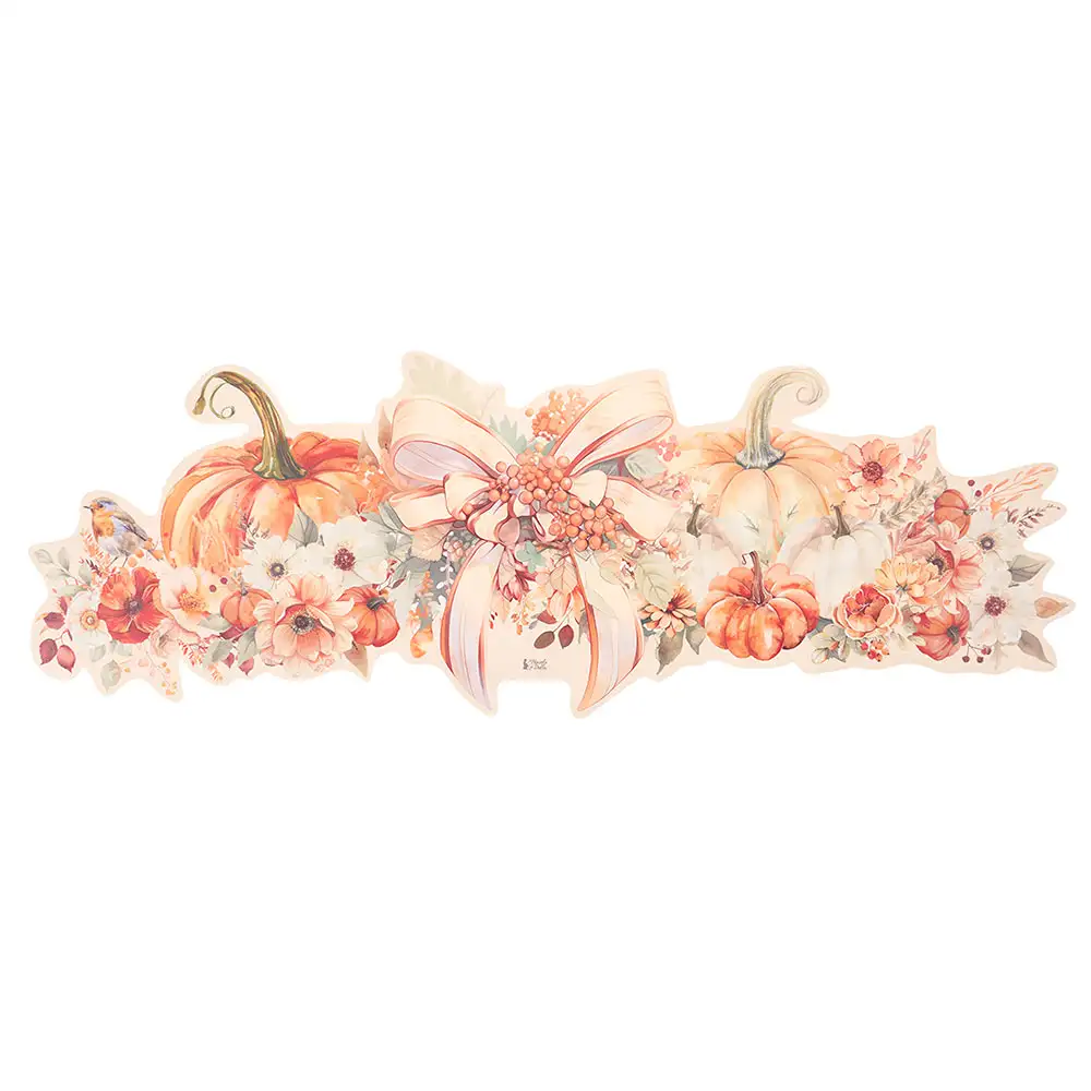 Centrotavola in vinile con zucche Racconti d’Autunno 110 x 38,5 cm
