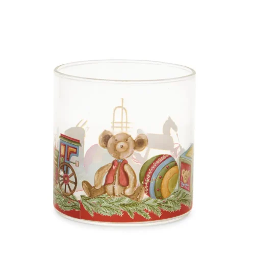 Nuvole di Stoffa Set 6 Bicchieri Vintage Toys con giocattoli in vetro borosilicato 300 ml - immagine 2