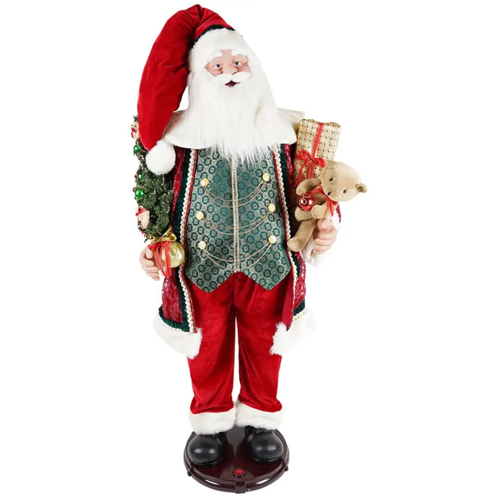 Timstor Babbo Natale Danzante Animato e Suoni H 155 cm - immagine 2