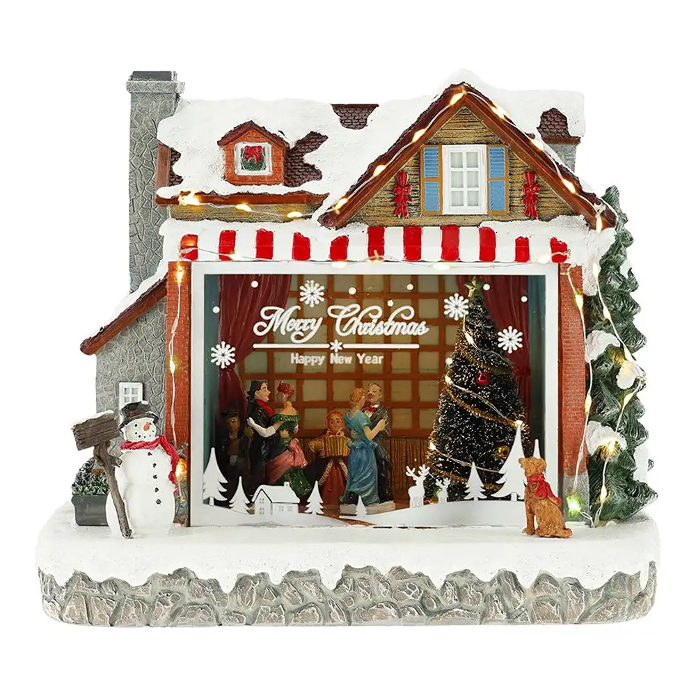 Timstor Christmas Party Scena Animata con LED H 26,5 cm - immagine 2