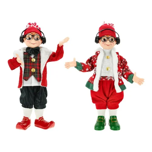 Alternative view of Timstor: Pareja de elfos navideños de pie, 43 cm de altura