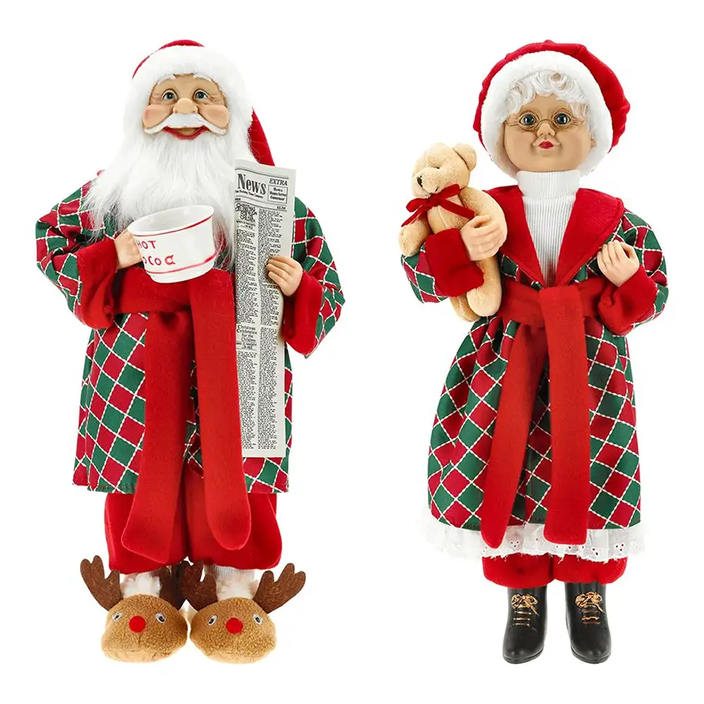 Timstor Coppia Babbo e Mamma Natale H 45,5 cm - immagine 2