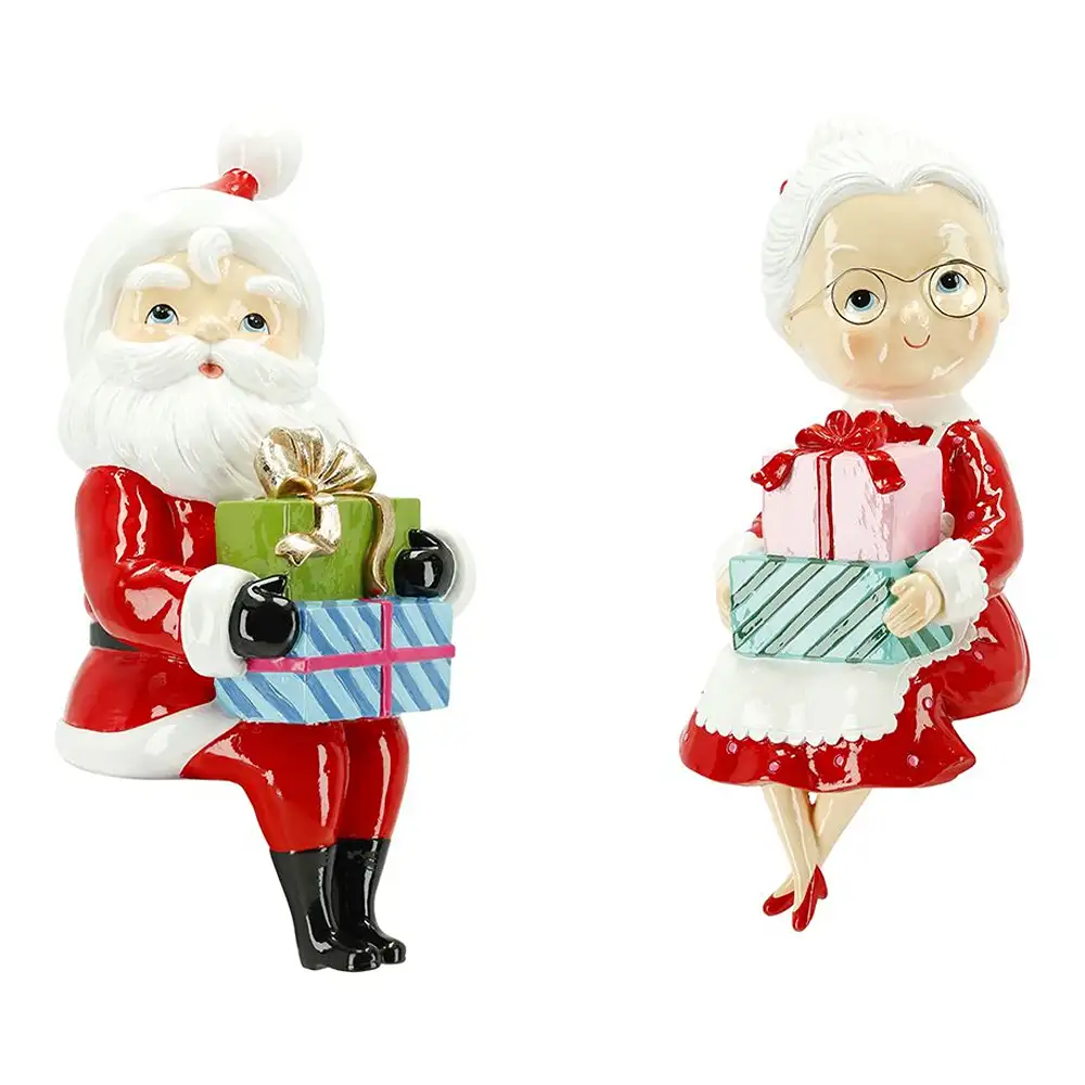 Timstor Coppia Babbo e Mamma Natale Seduti H 32,5 cm - immagine 2