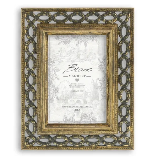 Alternative view of Blanc Mariclò Portafoto Vivienne h 25 cm Oro Anticato